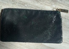 Bobbi Brown Zippered Make-up Bag in Black Metal Mesh NWOT