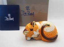 New De Rosa Rinconada Figurine Cute Sleeping Kitty Cat Kitten Enamel DeRosa