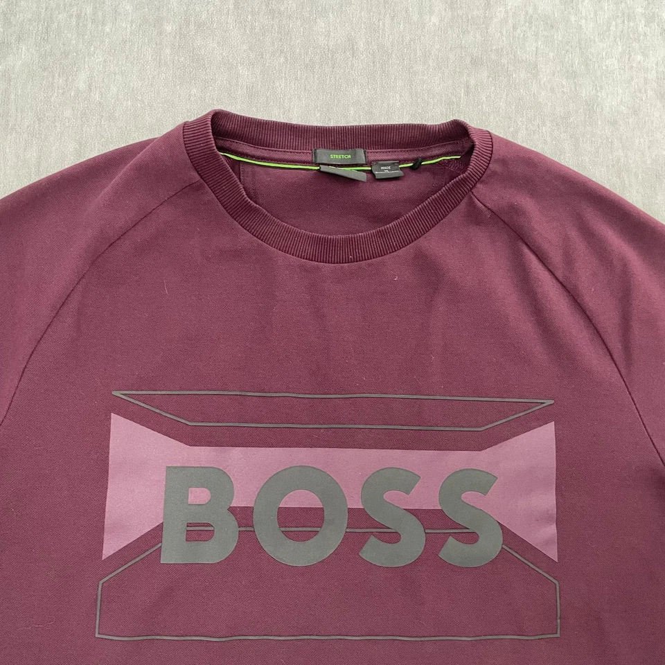 Рубашка Hugo Boss для взрослых средний фиолетовый вырез лодочкой короткий рукав зеленая этикетка футболка 2 мужчины - Изображение 3 из 4