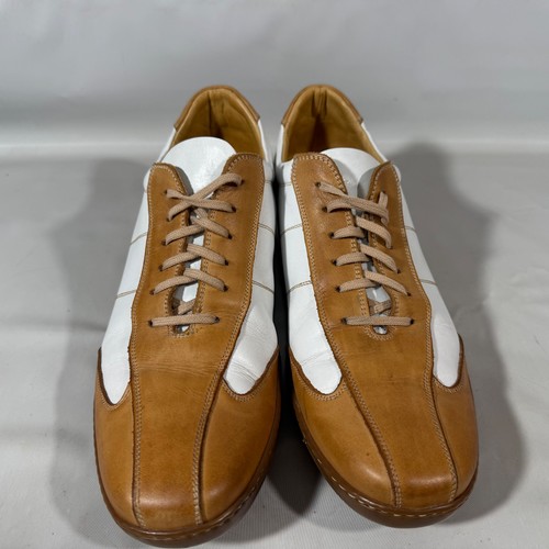 Vtg Calpierre Sport Colorblock Casual Sneakers Made Italy Leather Mens 10.5/43.5 - Picture 7 of 11