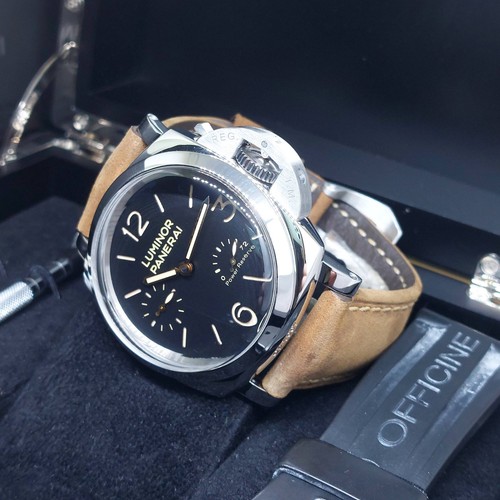 Luminor Panerai 47mm Black Dial 1950 3 Days Power Reserve PAM4...