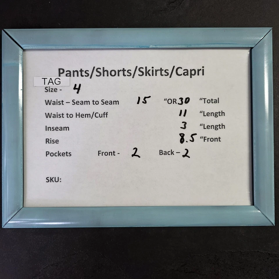 Tommy Hilfiger Pantalones Cortos Mujer 4 Blanco Verde Lunares Chino Algodón Verano Informal Foto 2 de 4