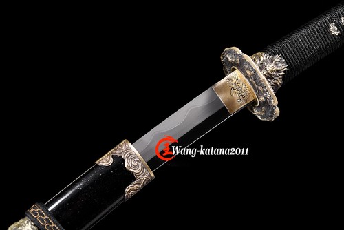 High-end Collection Sharp Japanese Samurai Wakizashi Sword T10 Clay Tempered - Picture 7 of 16
