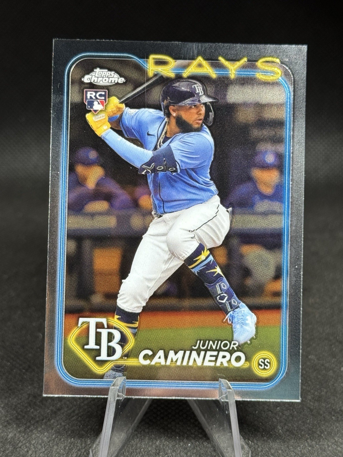 2024 Topps Chrome Base RC Rookie #213 Junior Caminero Rays