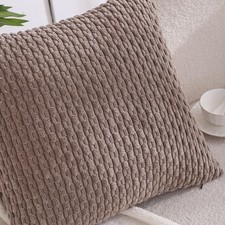 Decorative Pillow Covers 18x18, Corduroy Square Set Of 4, Multicolor
