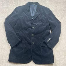 J. Crew Navy Corduroy Blazer 42R Men  s 3 Button Field Coat Preppy Sport Coat