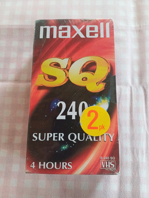 VHS Kassette  * Maxell * SQ * 240 * super Quality * Doppelpack