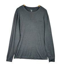 Vuori Men's Size M Performance Shirt Long Sleeve Gray Athletic Training Top