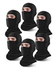 6 Pack Balaclava Ski Mask for Men/Women, One Size 6 Pack Balaclava - Black
