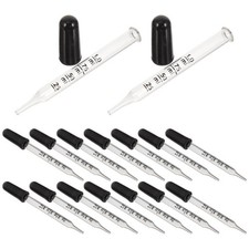 30 Pcs Glass Liquid Droppers 1 ml Pipettes for Essential Oil Transfer
