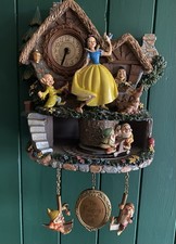 Disney Snow White Hidden Treasures Cuckoo Clock With Sound Lights And Movement