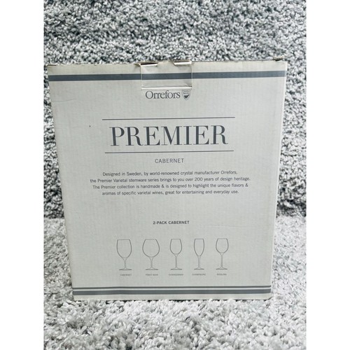 Orrefors Cabernet Glass Premier Clear Pack of 2 - Picture 6 of 12