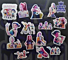 15Pcs. Glossy K Pop Demon Hunters Stickers