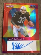 2023 Leaf Vivid Marcus Allen Auto #3/8 Raiders Chiefs Autograph HOF Legend RB