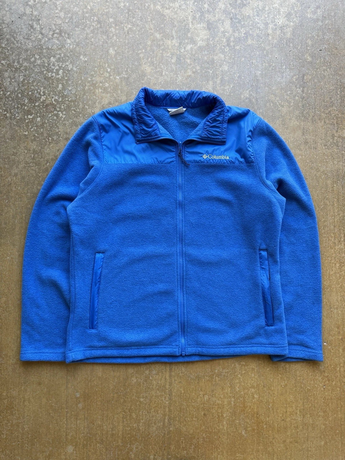 Columbia Sportswear Fleece Zip Up Blue Jacket Men’s Large USA