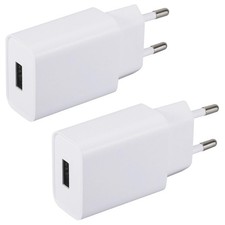 2er-Pack USB Ladeger&auml;t 5V 2A mit Einziehbarem Stecker f&uuml;r iPhone, Smartwatch