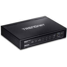 Image of TRENDnet TPE-TG611 6 Port Gigabit Poe+ Switch, 4 Gigabit Poe+ Ports, 1 Gigabit P