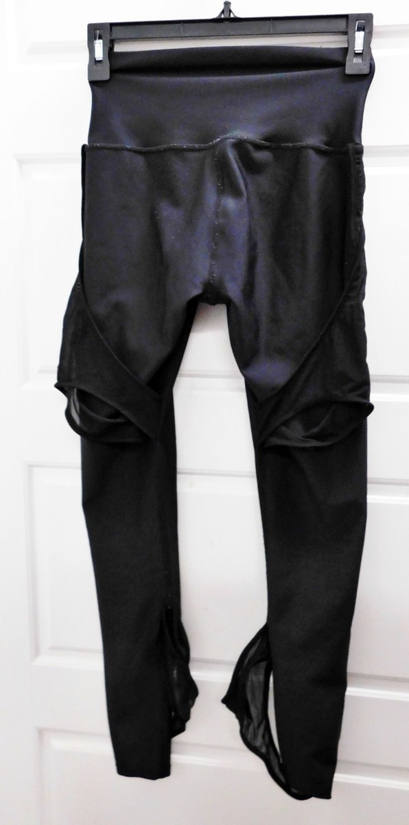 Alo Yoga Leggings Pants Black Womens Small Fit Cropped