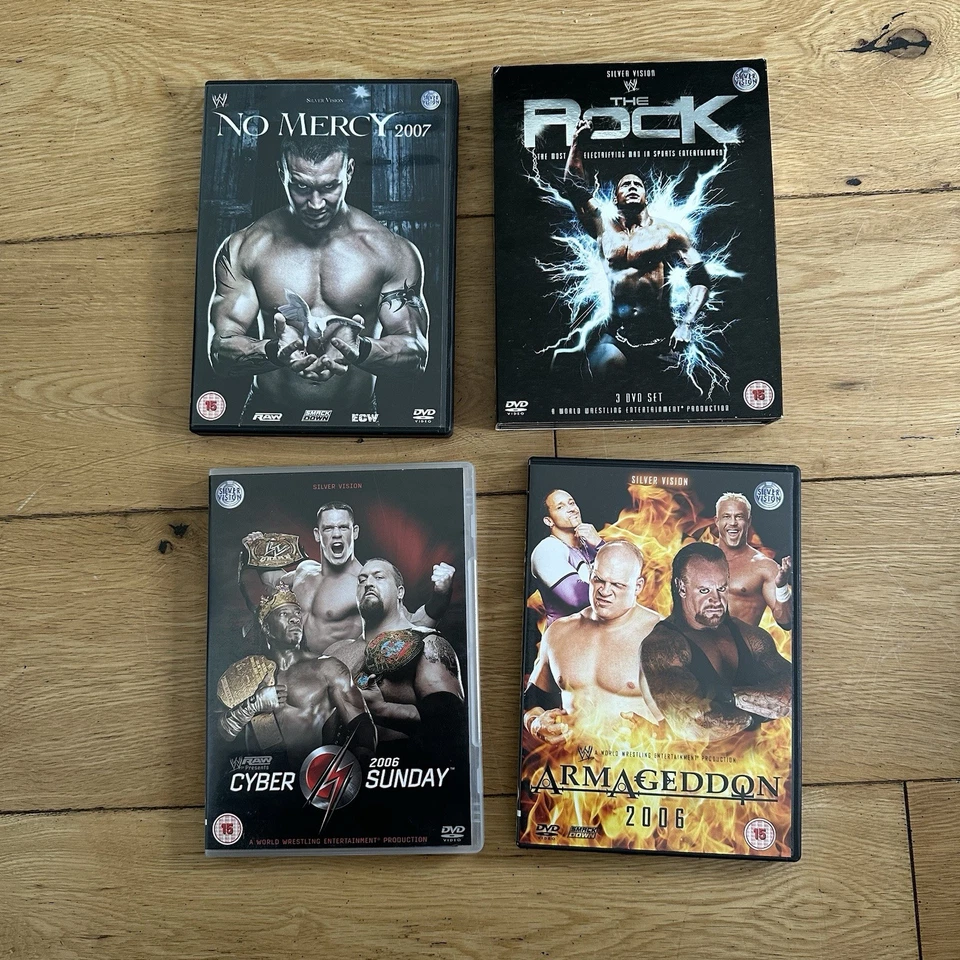 WWE DVD Bundle Lot 12 The Rock 2006 No Mercy Armageddon Unforgiven No Way Out - Image 2 of 4