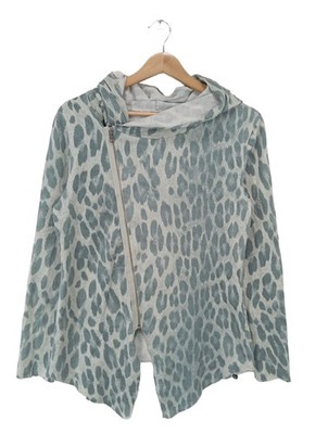 RICH & ROYAL Sweatjacke Damen Sweat Gr. DE 38 hellgrau Casual-Look