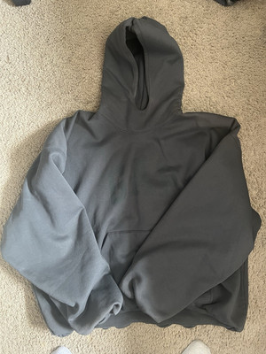 YZY YEEZY GAP Gray Dove Graphic Fleece Pullover Hoodie Men s L Relaxed Fit