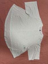 Old Navy Mens White Solid Crew Neck Short Sle...