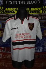 3.5/5 Manchester United adults XL 1997 away original football shirt soccer