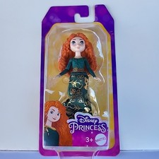 Disney Princess Merida Small Doll HLW80 green dress Brave, cake topper Brand New