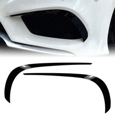 Schwarz Front Sto&szlig;stange Flosse Flaps F&uuml;r Mercedes-Benz E-Class W212 2013-2015
