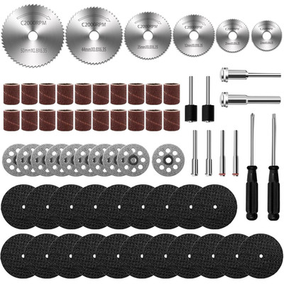 66Pcs Cutting Wheel Set for Dremel Rotary Tool 20Pcs Resin Cutting Discs 6Pcs HS