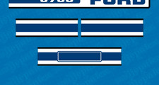 Aftermarket Replacement Decal compatible with Ford 8700 Tractor Sticker Set