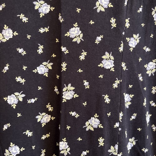 Laura Ashley Vintage Retro Ladies Navy Floral Cotton Maxi Dress Size M 10/12/14 - Picture 2 of 8