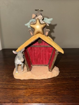 Charming Tails The House of Blessings #87/251 Stable Angel Star Donkey Figurine