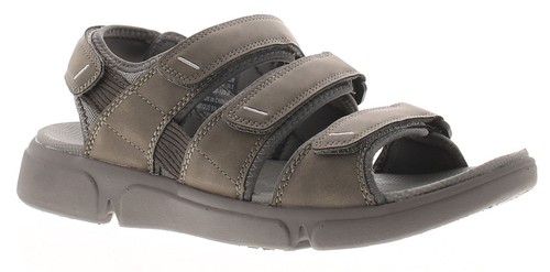 Isotoner Infradito da uomo molto confortevoli, larghe, nero/grigio, 45