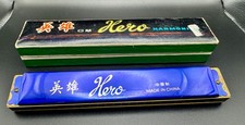 VINTAGE HERO HARMONICA - 48 HOLES - Excellent Condition with box Key of C