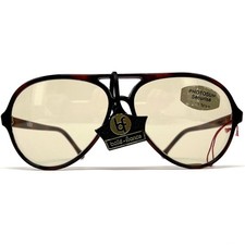 Vintage KILLY 374 Photochromic Mineral Aviator Sunglasses, Havana - 1980s France