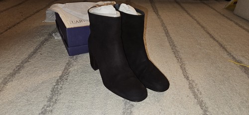 Botines Bacari STUART WEITZMAN de gamuza negra para mujer talla 8,5