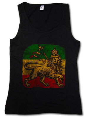 LION OF JUDAH III DAMEN TANK TOP Bob Rasta Reggae Marley Jamaika Rastafari Löwe