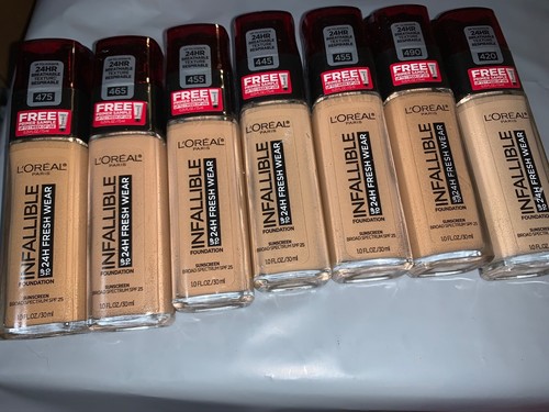 L’Oréal INFALLIBLE 24H FRESH WEAR FOUNDATION SUNSCREEN BROAD SPF 25 1.0 FL.OZ ++ - Imagen 1 de 4