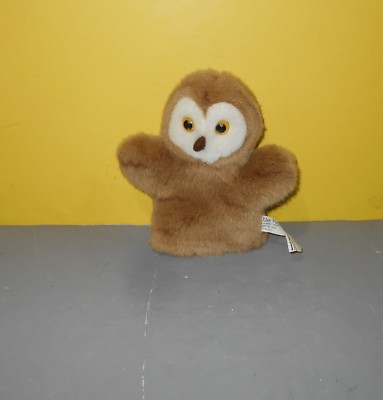 6'' Kids Size Little Hoot Owl Glove Puppet Stuffed Plush by Atlas Early Learning
