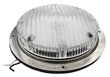 12 volt Stainless RV Porch Dome Light Surface Mount Scare Security 129-197-SS