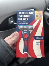 Dollar Shave Club 6-Blade Razor 1 Handle  2 cartridges Limited edition New