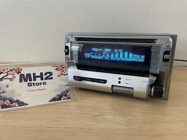 KENWOOD DPX-07MD 2Din Car Audio CD MD Player Receiver Operation Confirmed