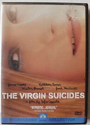 The Virgin Suicides DVD 2000 Sofia Coppola Film Drama Kirsten Dunst Josh Hartnet