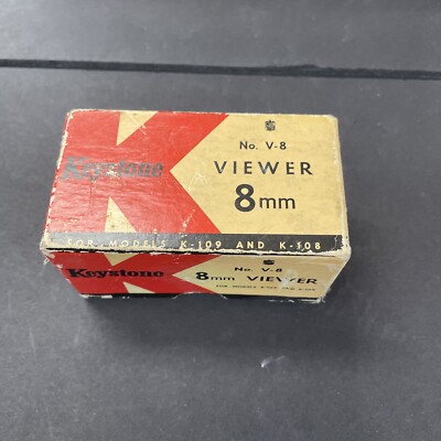 Vintage Keystone No. V-8 Viewer 8mm For Projector Models K-108 K-109