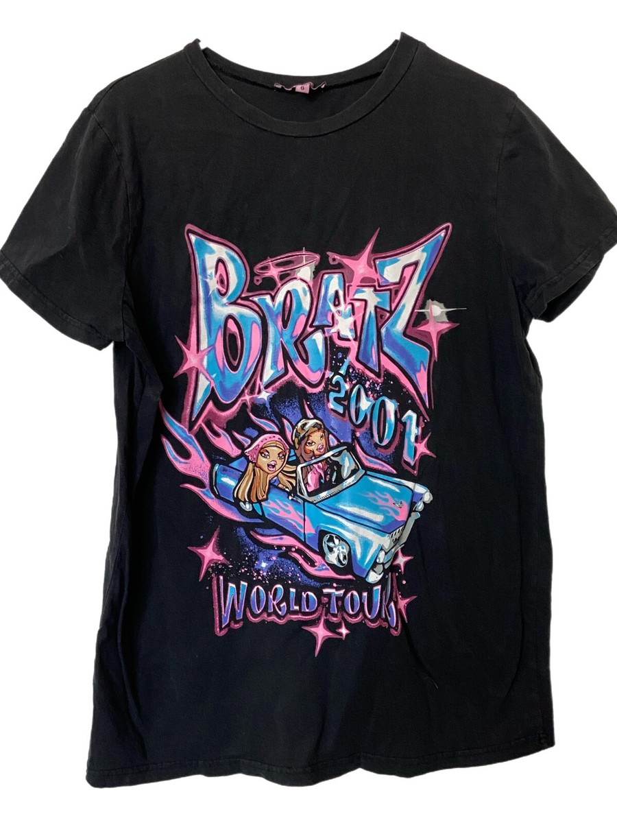 BRATZ 2001 World Tour DOLLS KILL Collab Airbrush Print T shirt ssz