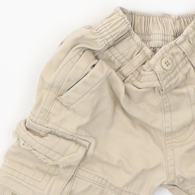 M Boys Beige Cotton Blend  Trousers Size 6-9 Months image 7