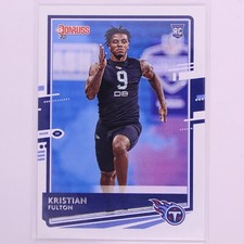 2020 Donruss Football NFL Kristian Fulton RC #259 Titans