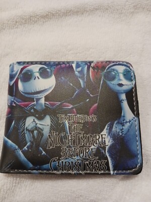 Nightmare Before Christmas Jack Expression Scattered Bi-Fold Wallet