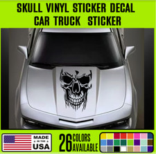 12 To 30 Large Skull Vinyl Sticker Decal For Car Trucks  - Sk15